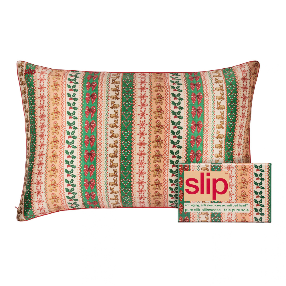 Pure Silk Queen Pillowcase - Evie (Holiday Limited Edition)