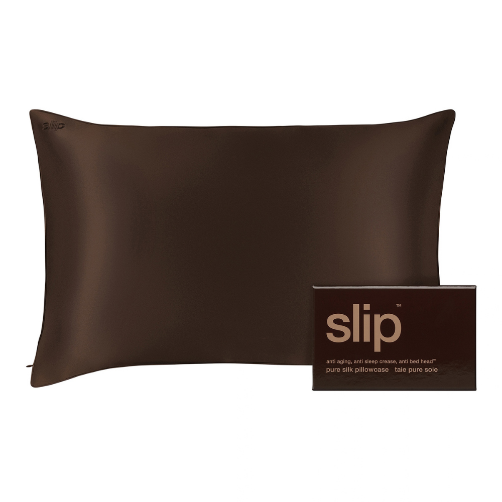 Pure Silk Queen Pillowcase - Chocolate (Holiday Limited Edition)