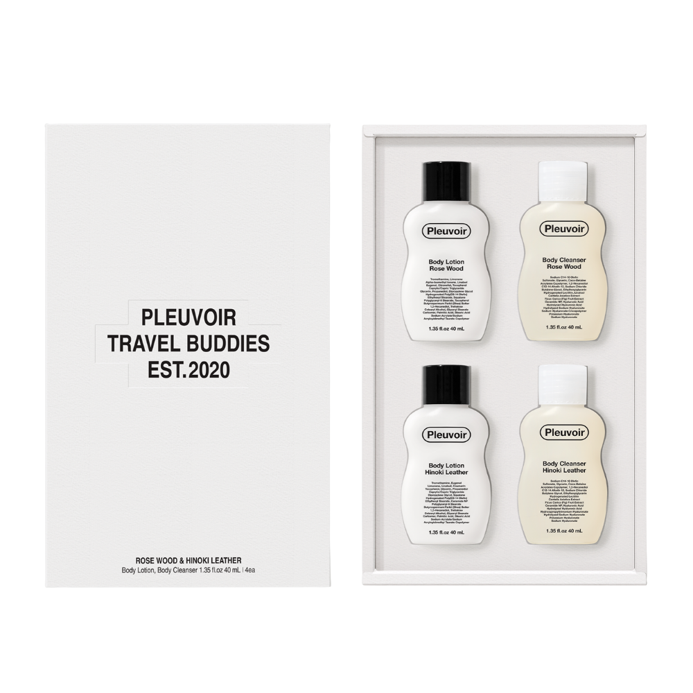 Pleuvoir Travel Buddies (Rose Wood & Hinoki Leather)