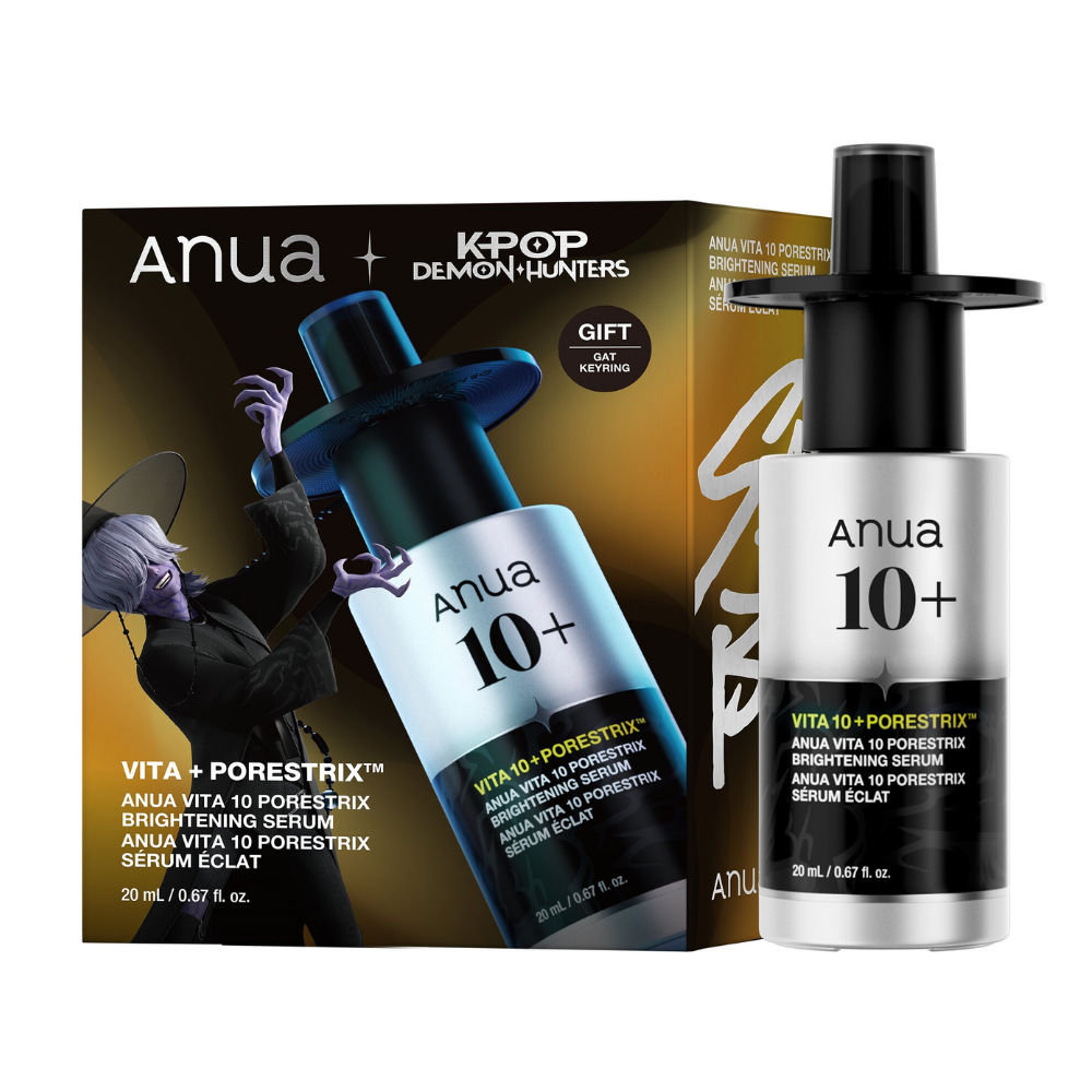 Kpop Demon Hunters X Anua Vita 10 Porestrix Brightening Serum With GAT Keyring