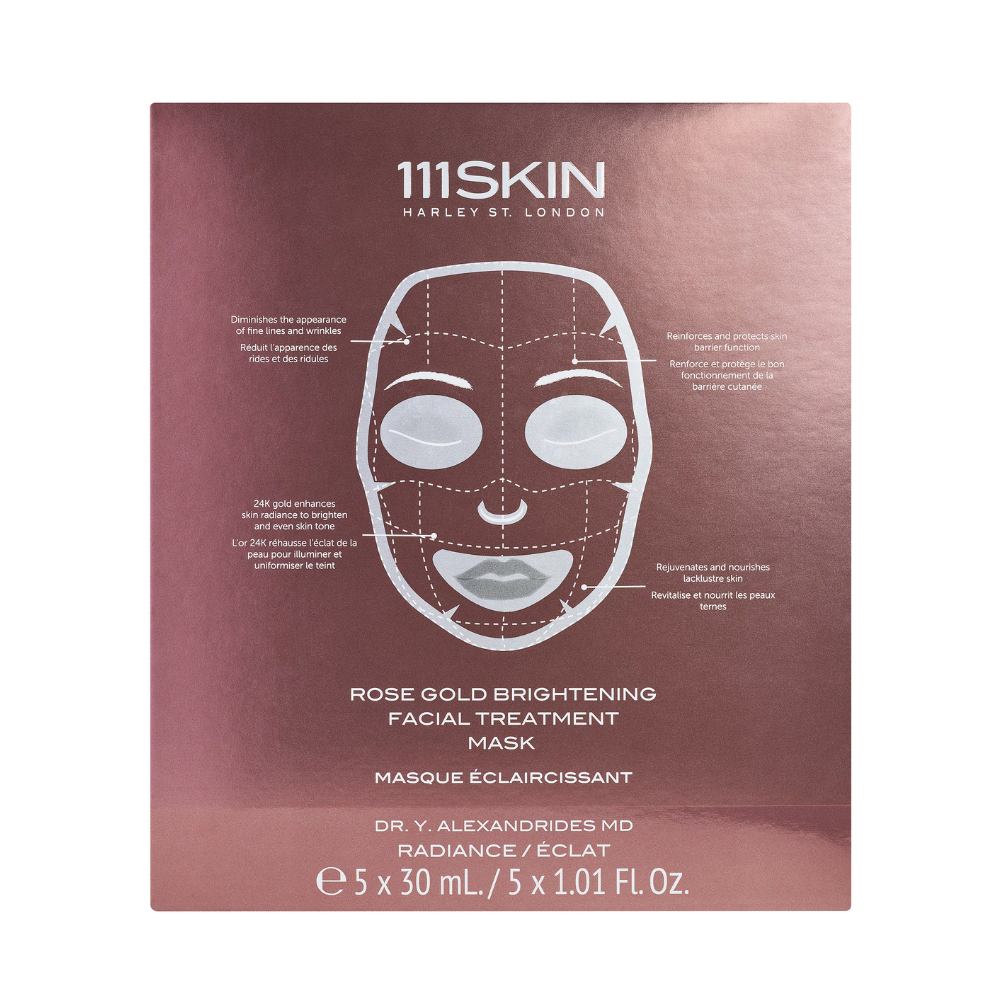 Rose Gold Brightening Facial Treatment Mask Box