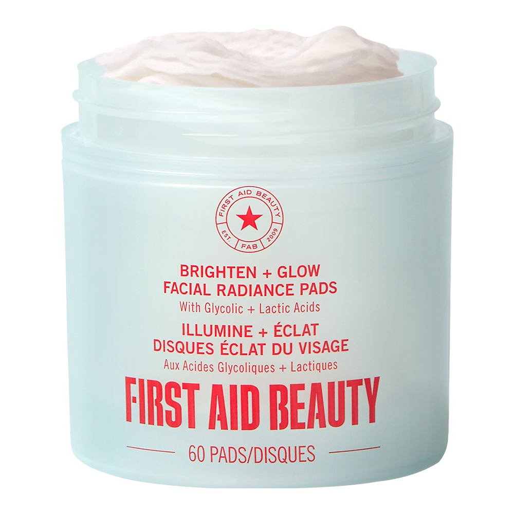 Brighten+Glow Facial Radiance Pads With Glycolic + Lactic Acids