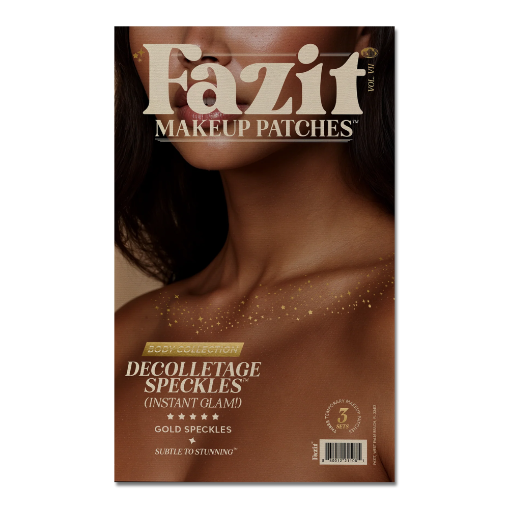 Gold Decolletage Glitter Make Up Patches