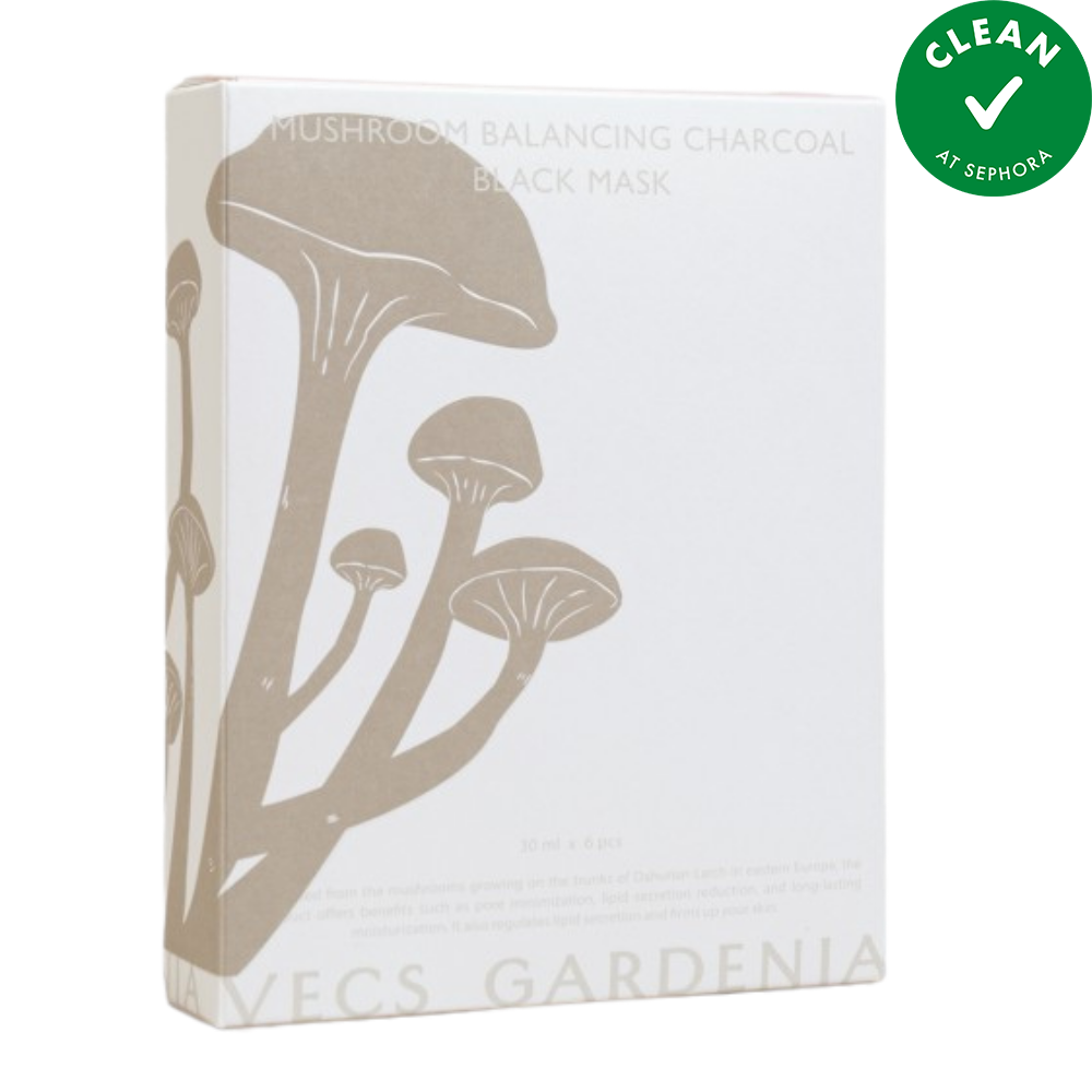 Mushroom Balancing Charcoal Black Mask