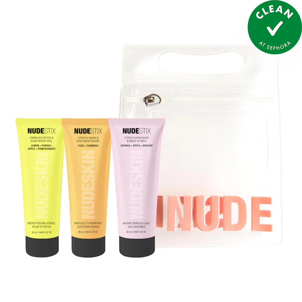 Nudeskin 3 Step Citrus Renew Set for Makeup