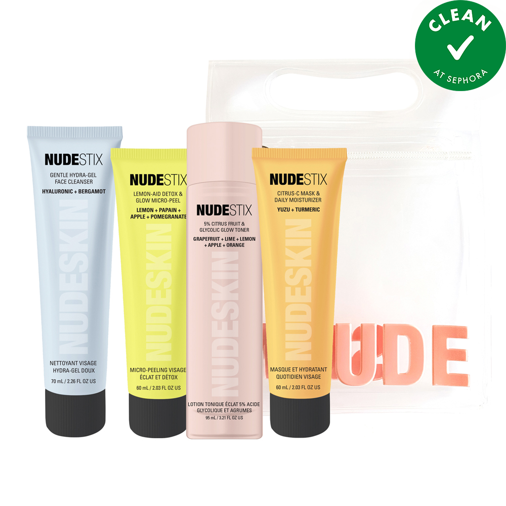 Nudeskin 4-Step Citrus Renew Set For Gentle Skin